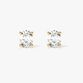 Load image into Gallery viewer, 0.3ct_4-Prong_Oval_Cut_Moissanite_Stud_Earrings_1