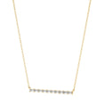 Load image into Gallery viewer, 0.40ctw Baguette Moissanite Bar Necklace