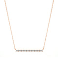 Load image into Gallery viewer, 0.40ctw Baguette Moissanite Bar Necklace