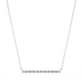 Load image into Gallery viewer, 0.40ctw Baguette Moissanite Bar Necklace