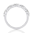 0.5CT Round Cut Criss Cross Moissanite Wedding Band