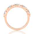 0.5CT Round Cut Criss Cross Moissanite Wedding Band