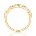 0.5CT Round Cut Criss Cross Moissanite Wedding Band