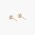 2ctw Six-Prong Round Cut Moissanite Basket Stud Earrings