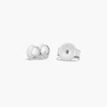 Load image into Gallery viewer, 0.5ct_6-Prong_Round_Cut_Moissanite_Stud_Earrings_w_2