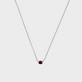 Load image into Gallery viewer, 1CT Oval Shaped Lab Ruby Bezel Set Pendant