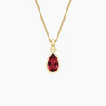 Load image into Gallery viewer, 1CT Pear Shaped Lab Ruby Pendant