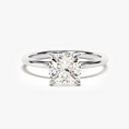 Load image into Gallery viewer, 4-Prong Cushion Cut Moissanite Engagement Ring-3