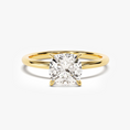 Load image into Gallery viewer, 4-Prong Cushion Cut Moissanite Engagement Ring-1