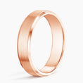 5.5 mm Bevelled Edges Men’s Matte Wedding Band