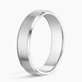 5.5 mm Bevelled Edges Men’s Matte Wedding Band
