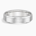 5.5 mm Bevelled Edges Men’s Matte Wedding Band