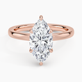 6-Prong Marquise Cut with Hidden Halo Moissanite Engagement Ring