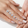 6-Prong Solitaire Round Cut with Hidden Halo Moissanite Engagement Ring