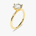 6-Prong Solitaire Round Cut Moissanite Engagement Ring