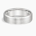 6.5 mm Bevelled Edges Men’s Matte Wedding Band