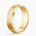 6.5 mm Bevelled Edges Men’s Matte Wedding Band