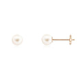 Load image into Gallery viewer, 6mm Solitaire Freshwater Cultured Pearl Stud Earrings