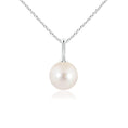Load image into Gallery viewer, 8mm Freshwater Pearl Solitaire Elegant Pendant Necklace