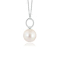 Load image into Gallery viewer, 8mm Freshwater Pearl Solitaire Elegant Pendant Necklace