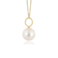 Load image into Gallery viewer, 8mm Freshwater Pearl Solitaire Elegant Pendant Necklace