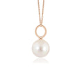 Load image into Gallery viewer, 8mm Freshwater Pearl Solitaire Elegant Pendant Necklace