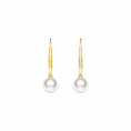 Load image into Gallery viewer, 8mm Freshwater Cultured Pearl Leverback Drop Earrings