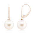 Load image into Gallery viewer, 8mm Freshwater Cultured Pearl Leverback Drop Earrings