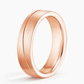 5.5 mm Angled Groove Matte Men’s Wedding Band