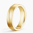 5.5 mm Angled Groove Matte Men’s Wedding Band