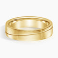5.5 mm Angled Groove Matte Men’s Wedding Band