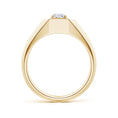 Asscher-Cut Moissanite Halo Octagon Men's Signet Ring