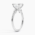 Asscher Cut Floral-Inspired Engagement Ring