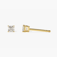 Load image into Gallery viewer, Asscher Cut Moissanite Stud Earrings