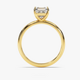 Load image into Gallery viewer, Asscher Cut Solitaire Moissanite Engagement Ring