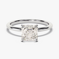 Load image into Gallery viewer, Asscher Cut Solitaire Moissanite Engagement Ring