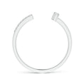 Asymmetric Open Moissanite Stackable Wedding Band - 1.8 mm