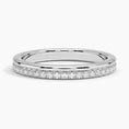Asymmetrical Double Band Moissanite Wedding Ring - 2.5mm