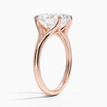 Load image into Gallery viewer, Graceful Arc Oval Cut Moissanite Engagement Ring