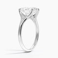 Load image into Gallery viewer, Graceful Arc Oval Cut Moissanite Engagement Ring