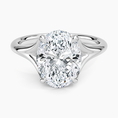 Load image into Gallery viewer, Graceful Arc Oval Cut Moissanite Engagement Ring