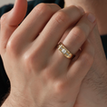 Baguette Cut Moissanite Men's Ring