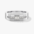 Load image into Gallery viewer, Baguette Cut Moissanite Men's Ring