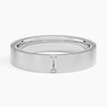 Load image into Gallery viewer, Baguette Matte Finish Moissanite Wedding Band-4.5 mm
