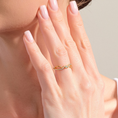 Bezel-Set Moissanite Promise Ring with Twisted Split Band