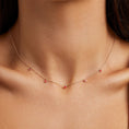 Load image into Gallery viewer, Bezel-Set Ruby Drop Necklace