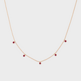 Load image into Gallery viewer, Bezel-Set Ruby Drop Necklace