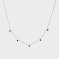 Load image into Gallery viewer, Bezel-Set Ruby Drop Necklace