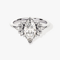 Load image into Gallery viewer, Blooming Marquise Cut Moissanite Engagement Ring