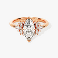 Load image into Gallery viewer, Blooming Marquise Cut Moissanite Engagement Ring